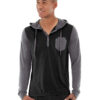 Chaz Kangeroo Hoodie - L - Black