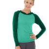Ariel Roll Sleeve Sweatshirt - L - Green