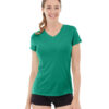 Gabrielle Micro Sleeve Top - L - Green