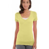 Karissa V-Neck Tee - L - Yellow
