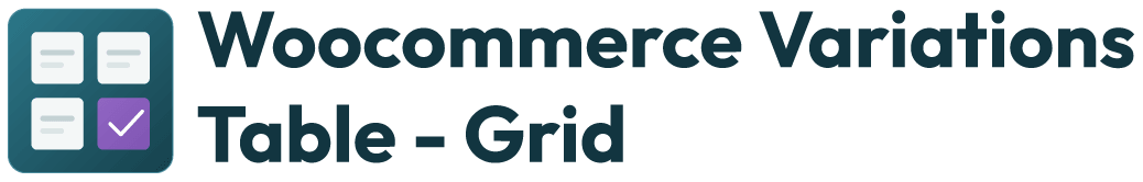 WooCommerce Variations to Table - Grid logo